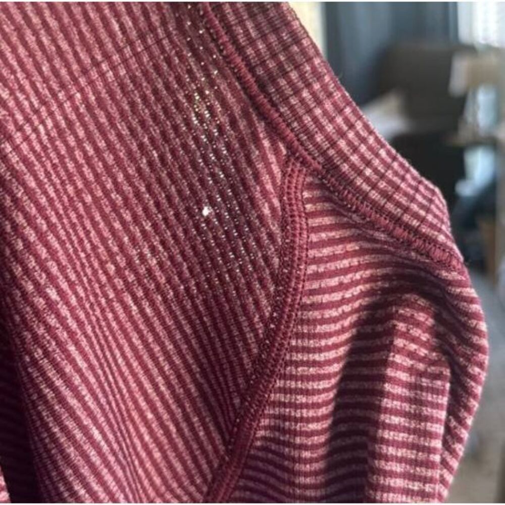 NWOT Lululemon Run Swiftly Tech Long Sleeve Heathered Plum Sz 6 RARE Shirt - Picture 7 of 7
